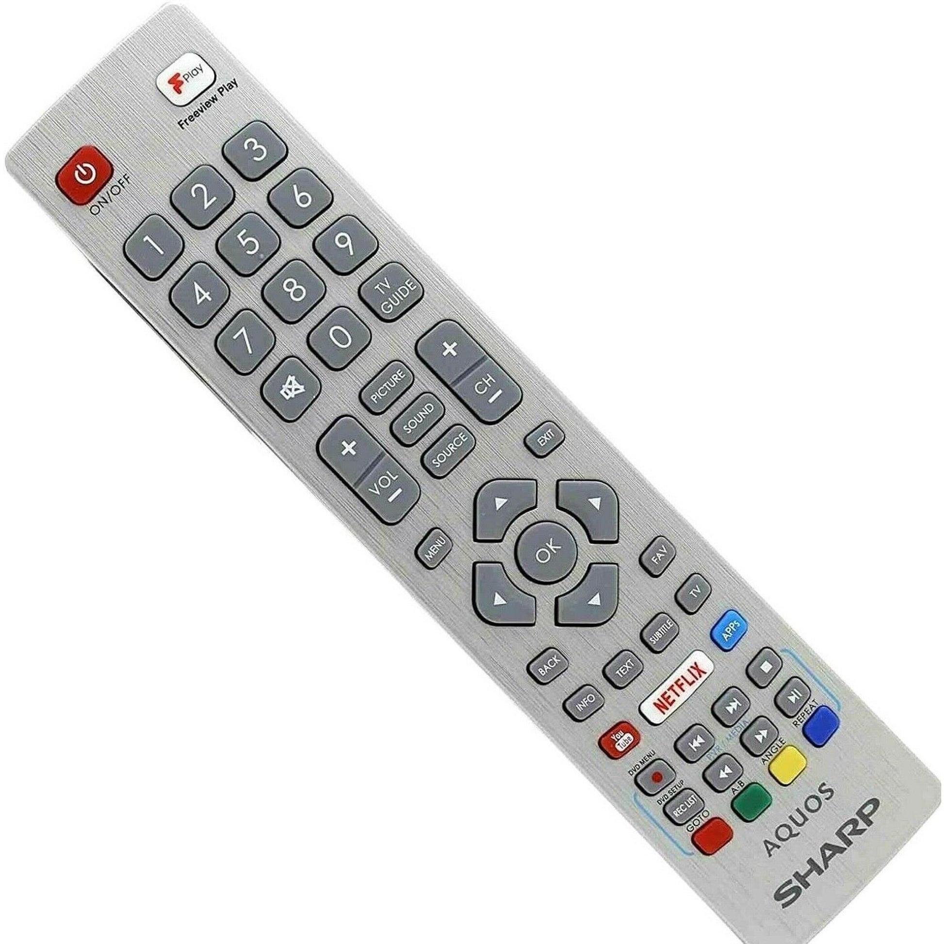 New Remote Control for SHARP LC-65UI7352E Aquos 4K Ultra HD Smart TVs