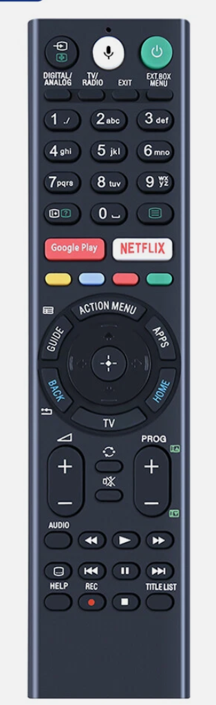 New KD-43XF7596 Genuine Original LED TV Remote Control