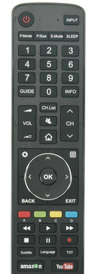 Brand New Genuine TV Remote Control For HISENSE H65A6200UK