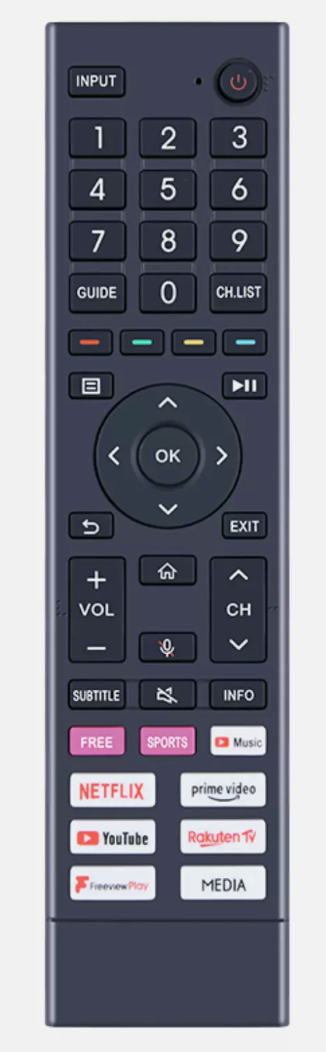 Genuine TV Remote Control For Hisense 50A7GQTUK